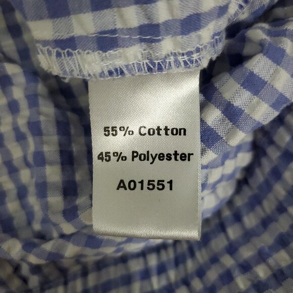 ❤️275 The Tog Shop Gingham Seersucker Zip Up Light Jacket - Picture 6 of 8